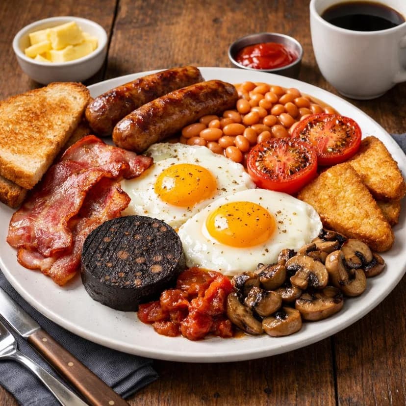 Full English Breakfast (Classic Cooked Breakfast Recipe)