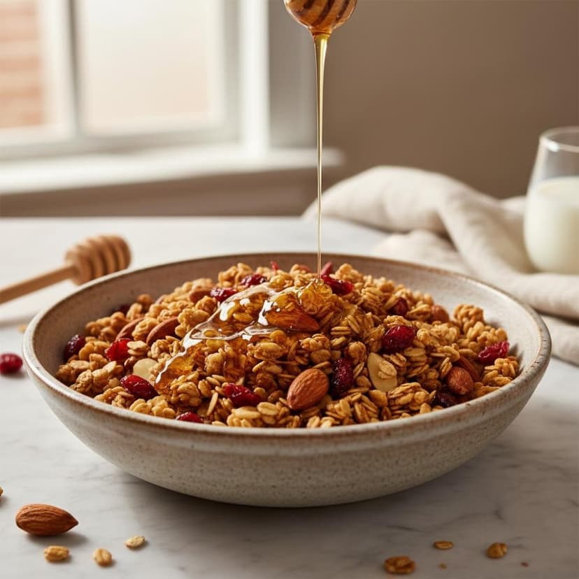 Homemade Granola with Honey and Almonds (Easy Batch Recipe)