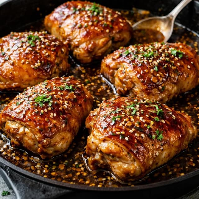Honey Garlic Chicken Thighs (Quick Weeknight Recipe)