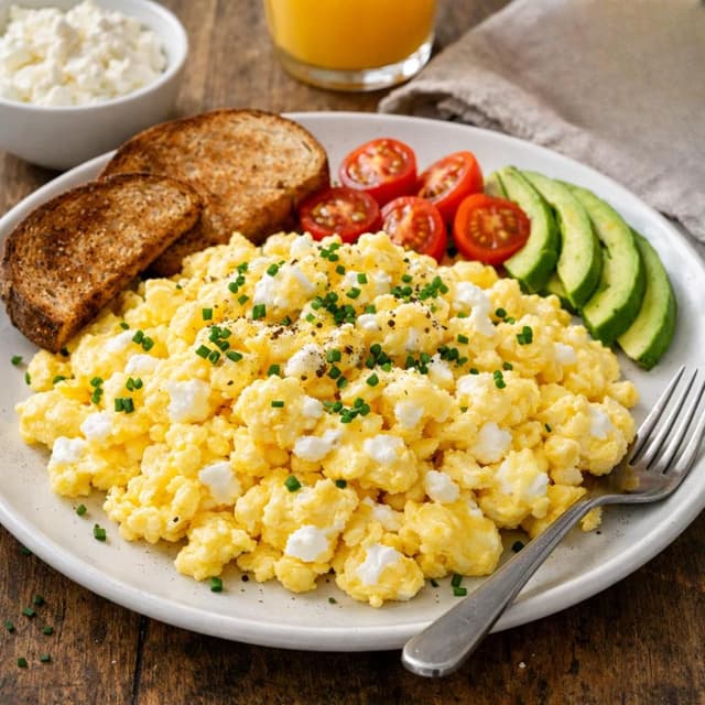 Cottage Cheese Scrambled Eggs