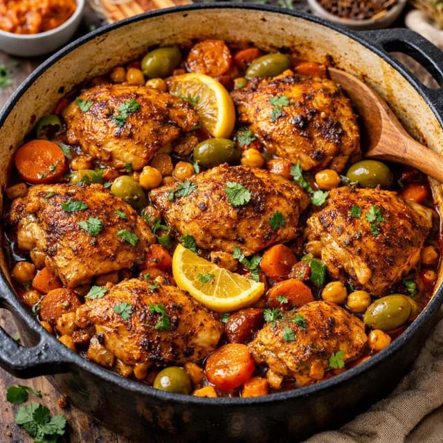 Moroccan Chicken with Spices (One-Pot Dinner)