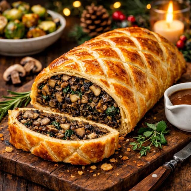 Mushroom Wellington (Vegetarian Holiday Main)