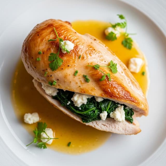 Spinach and Feta Stuffed Chicken Breast