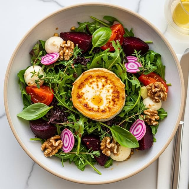 Warm Goat Cheese Salad
